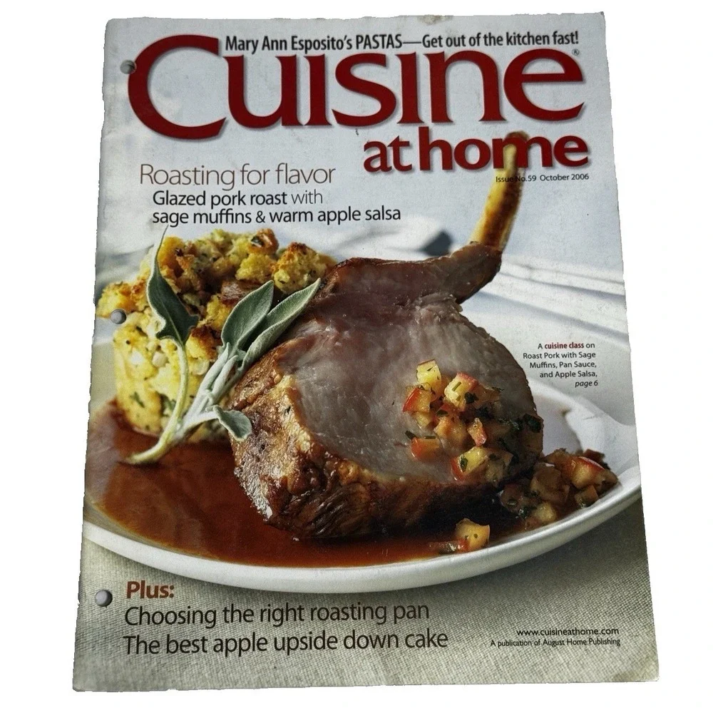 Cuisine at Home Food Magazine Lot of 8 Issues Weeknight Sunday Dinners Easy
